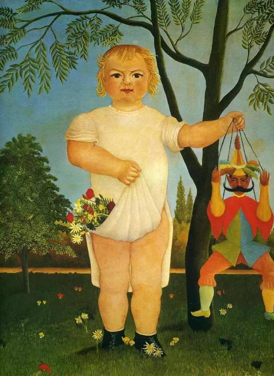 卢梭《牵提线木偶的孩子》1903年