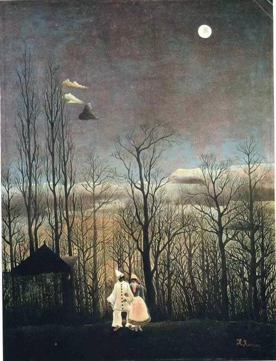 卢梭《嘉年华之夜》1885-1886年