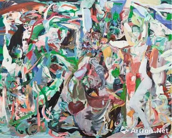 塞西丽·布朗 《四散离去的仙女》 2014年 油画画布