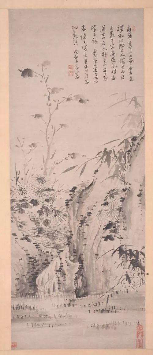 清 高凤翰 甘菊图轴
