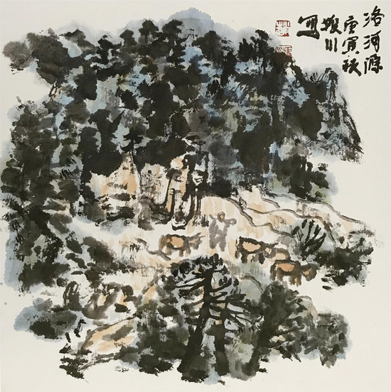 《洛河源》[35cmX35cm] 2010年