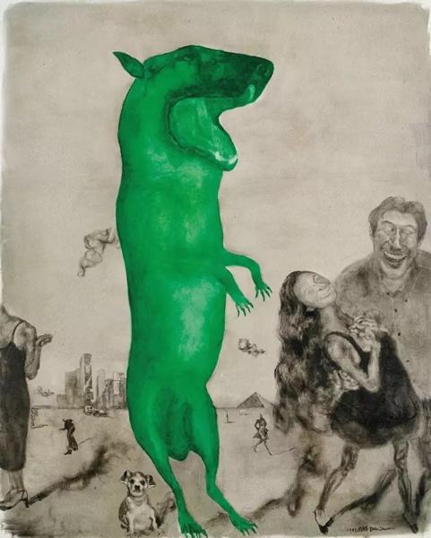 LOT 183�ܴ�ѿ��b.1955���̹�3�Ų����ͻ�  1997��250��200cmRMB��6��500��000-8��000��000