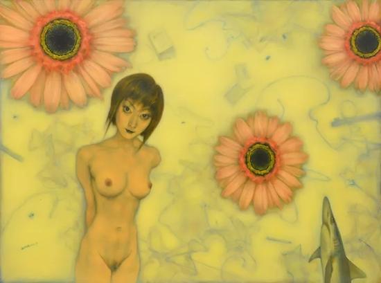 LOT 137庞茂琨（b.1963） 向日葵少女布面油画  2004年140×190cmRMB：650，000-1，000，000