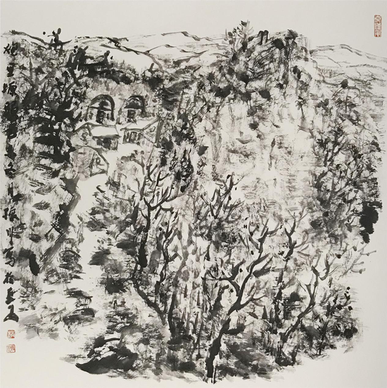 《炮里塬》[68cmX68cm]