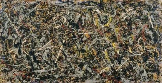波洛克《炼金术,1947,藏于佩吉·古根海姆博物馆
