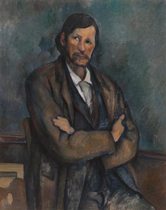 《抱着双臂的男人》（Cézanne’s Man with Folded Arms，1899）