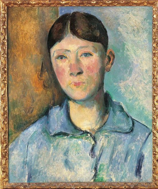 《塞尚夫人》（Madame Cézanne，1885-1890）