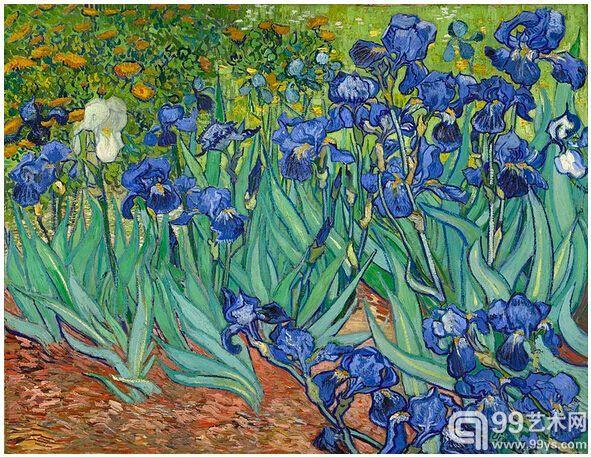 7.《鸢尾花》(Irises，1889)，5390万美元