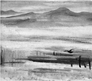 春天(42×35cm布面油彩) 林风眠画于1960年,上海美术家协会藏。