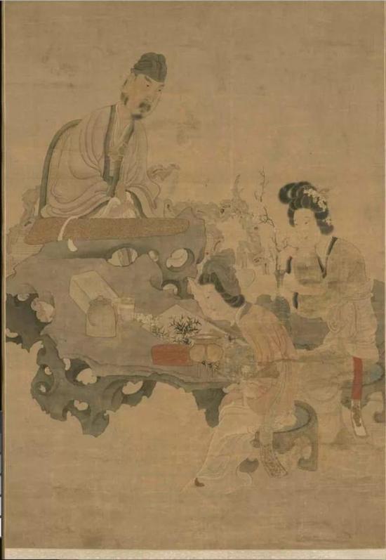 陈洪绶《授徒图》，1649年，BAMPFA馆藏