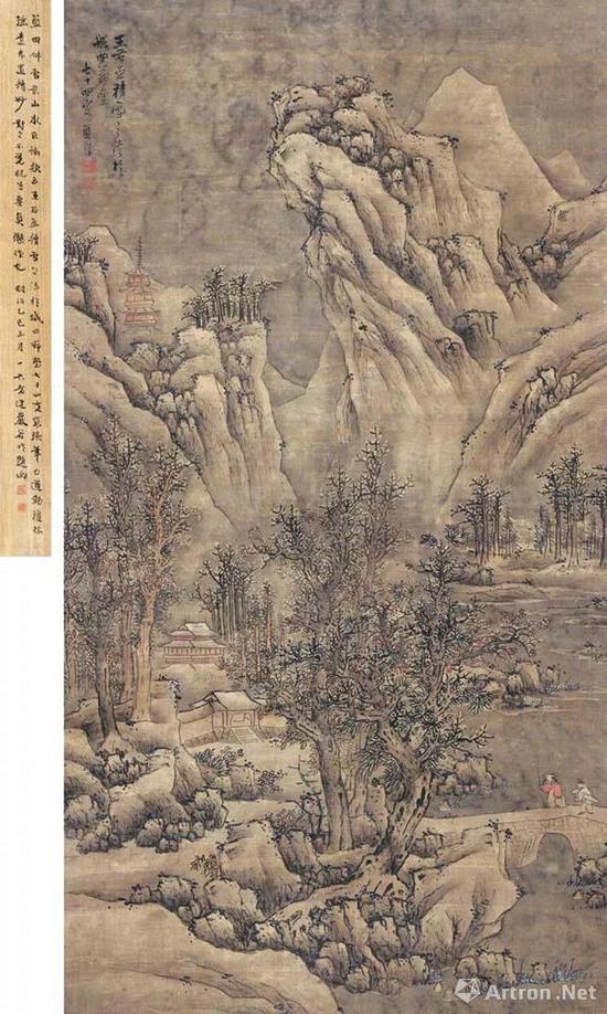 仿王维雪景山水