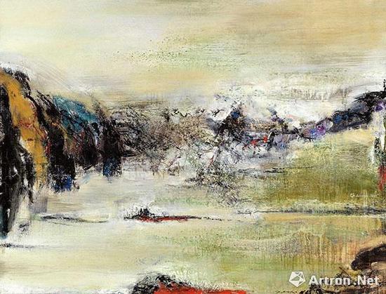 赵无极《8.11.79》 油彩 画布 90×116.7cm 1979年作 成交价:4960万港元