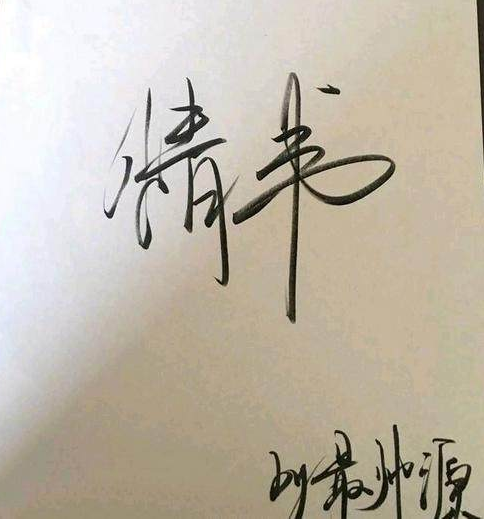 这书法简直了哈,很难想象这是一个少年的字,而且是娱乐圈少年的字。