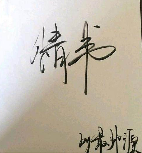 这书法简直了哈，很难想象这是一个少年的字，而且是娱乐圈少年的字。