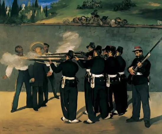 麦斯米兰的处决 252x305cm 布面油画 1868