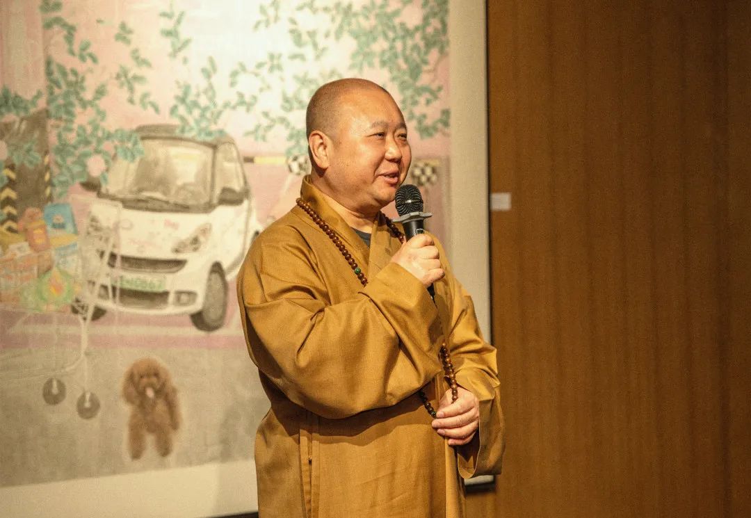 上海玉佛禅寺方丈、上海觉群书画院理事长觉醒法师