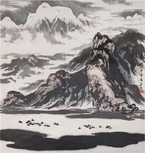 《春晓》95×89cm 2004年