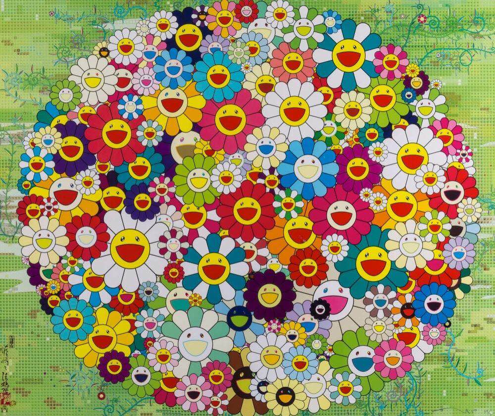 村上隆,《张开你的双手》(Open Your Hands Wide),2010。图片:Courtesy of Forum Auctions