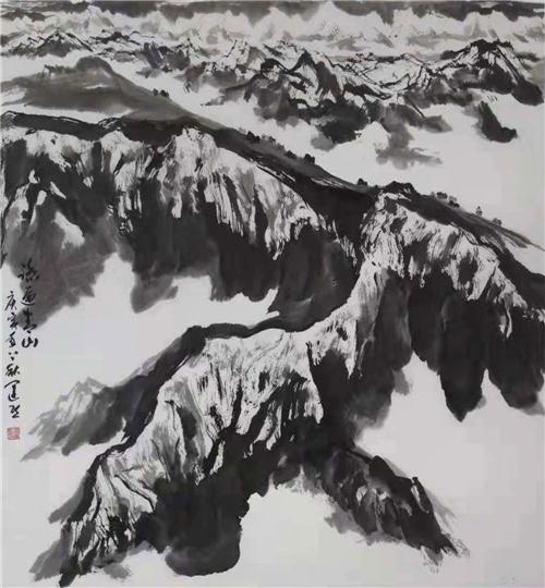 《踏遍青山》95×89cm 2010年