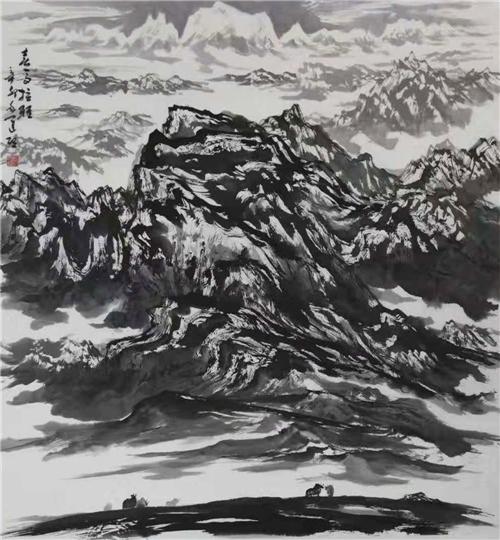 《喜马拉雅》59×97cm 1999年