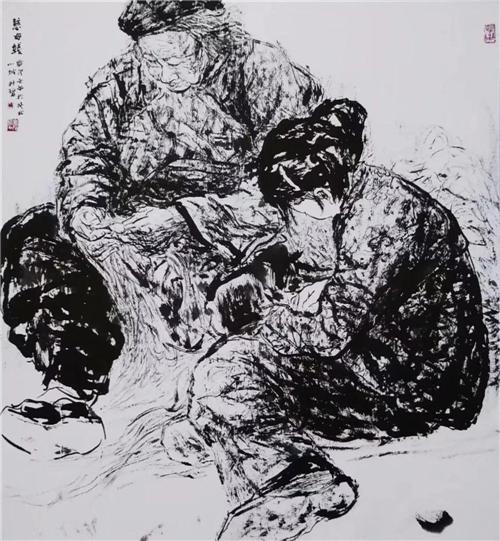 《慈母线》125cm×125cm