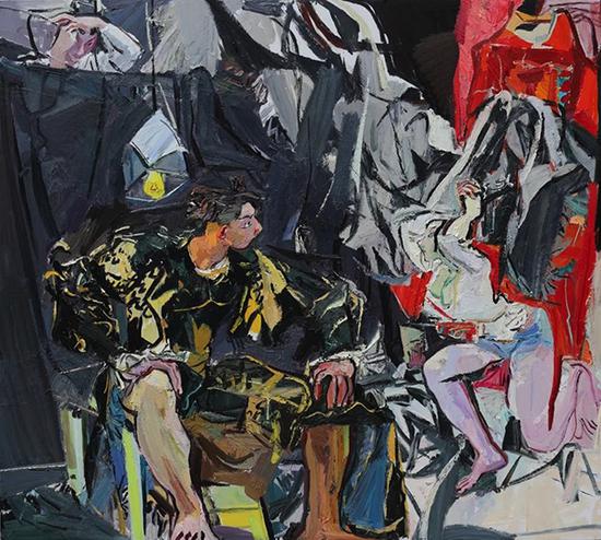 闫平,起飞,180×200cm,布面油彩,2018