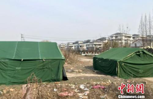 资料图:被拆除的考古帐篷已恢复。 崔佳明 摄