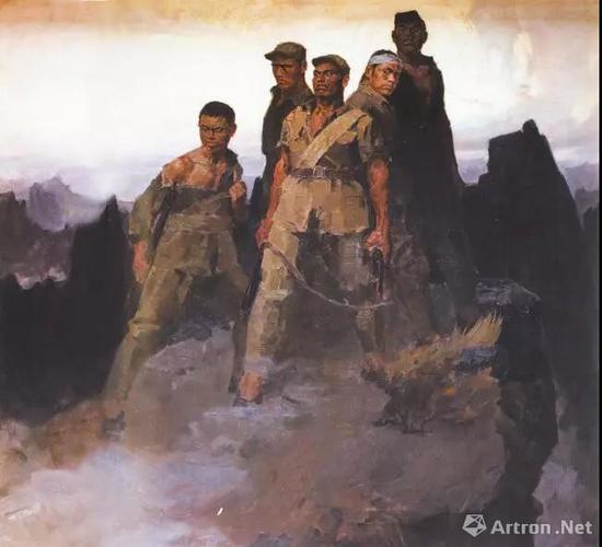 狼牙山五壮士 (油画 ) 1959年 詹建俊 中国国家博物馆藏