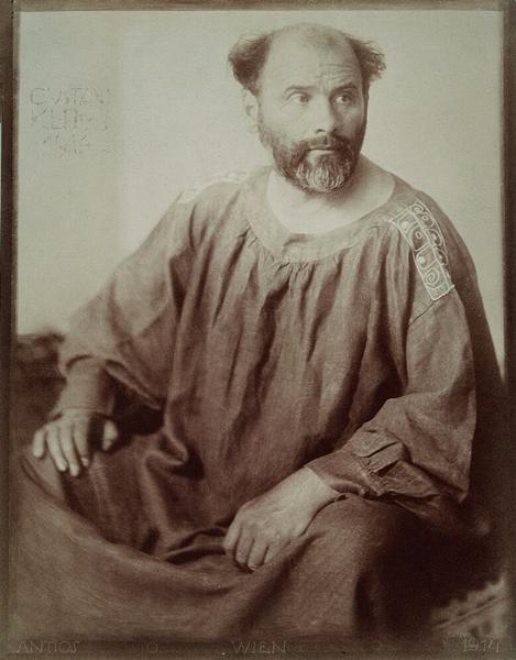 古斯塔夫·克林姆。图/WIKIMEDIA COMMONS Gustav Klimt, (b) 1862.7.14 ~ (d) 1918.2.6