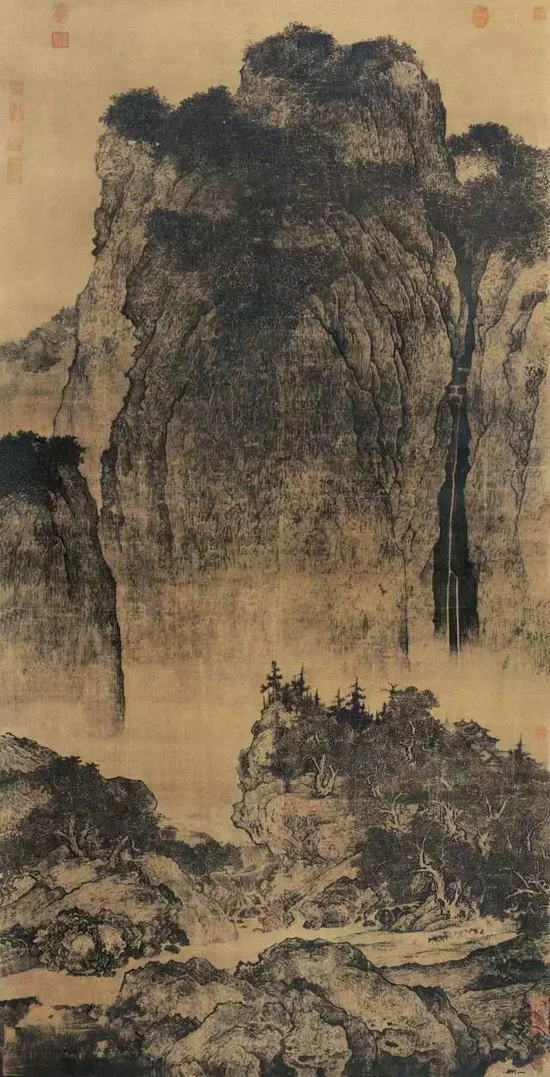 《溪山行旅圖》 范寬 206.3 x 103.3 cm臺北故宮博物院藏