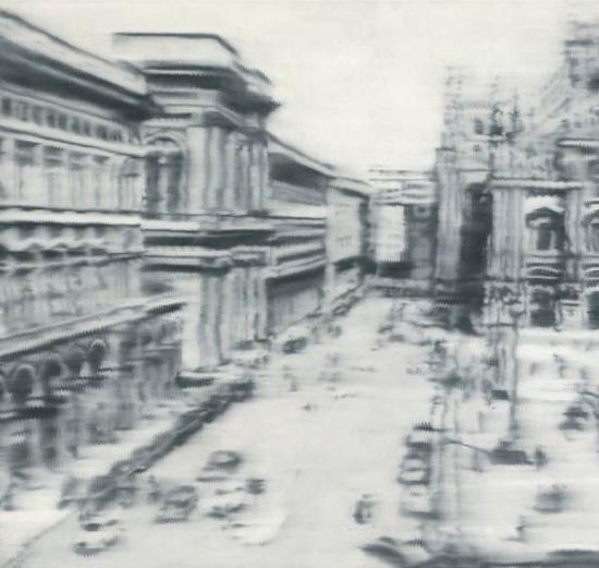 格哈德·里希特 《米兰大教堂广场》 1968年