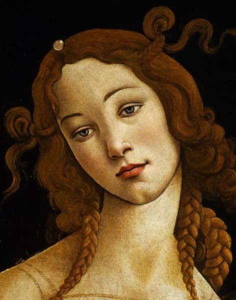 Sandro Botticelli 人物画像局部