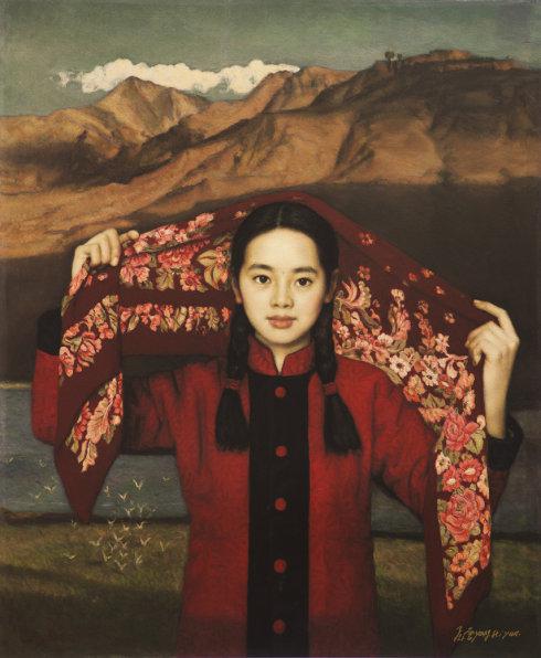 杨飞云 西北的云 丝网版画 90×74 cm 2002