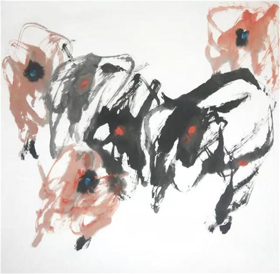 《公牛系列14》68cm×68cm 2008年