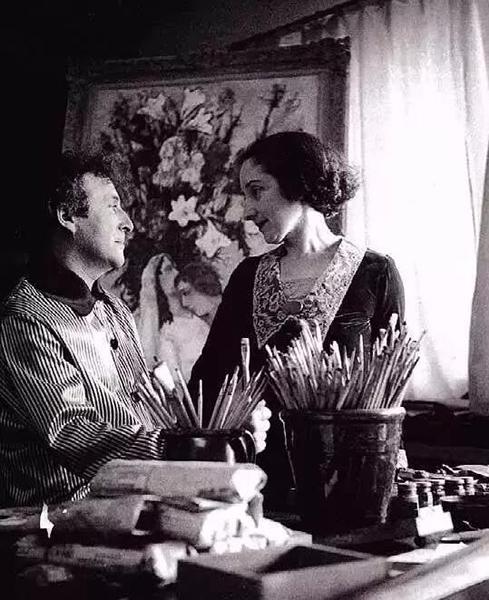 马克?夏加尔和妻子贝拉,1934年