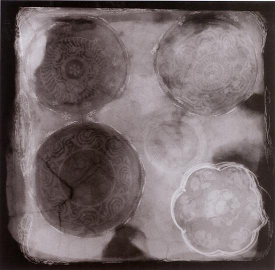 李倕墓出土漆盒X射线照片