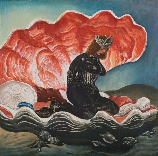 龚辰宇 偶像-黑珍珠 2018 布面油画 200×200cm