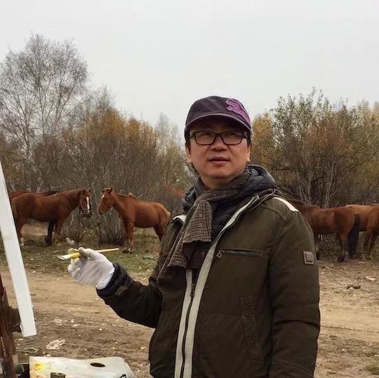 “美丽塞罕坝”秋季朱春林老师在写生