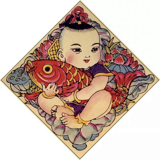 连年有余 杨柳青年画