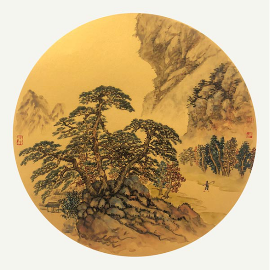 陈建国 《夏忙》 作品尺寸:50×50cm