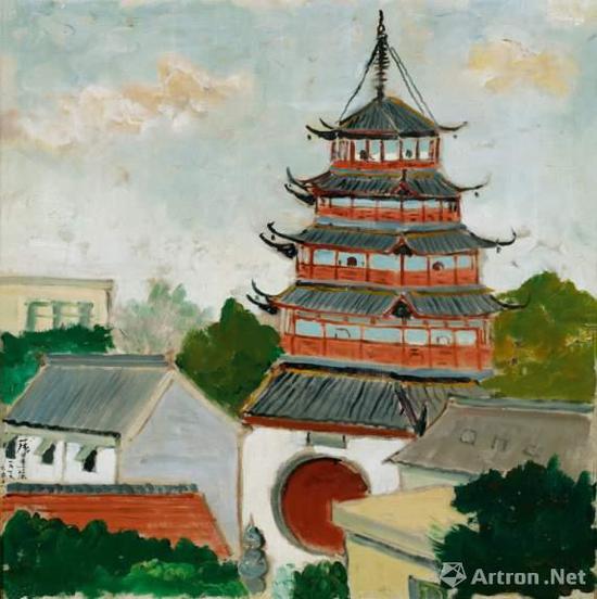 No.8 岳敏君《时代戏剧》1992年作 布面油画 191×200cm