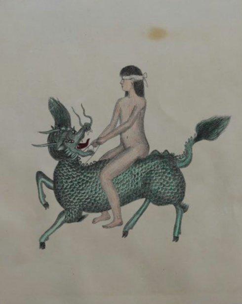 谢静《途》石版 25.7×32cm 2006
