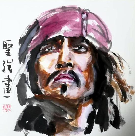 王圣强人物肖像画赏析