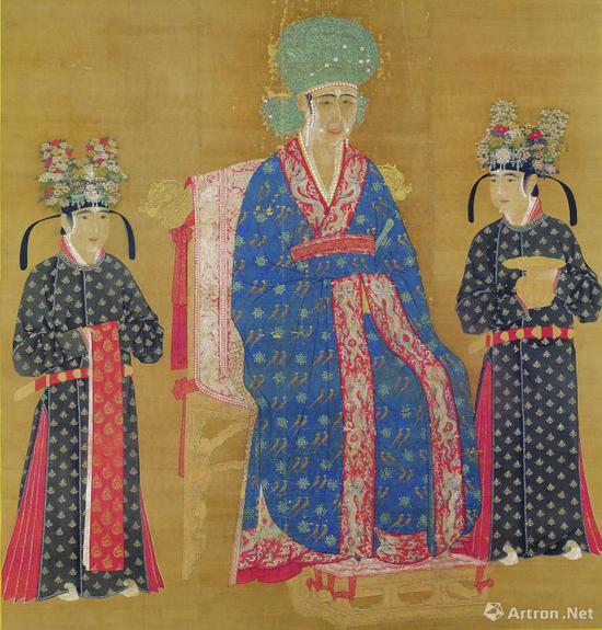 《宋仁宗后坐像》 絹本设色 轴 172.1x165.3公分,现藏台北故宫博物院