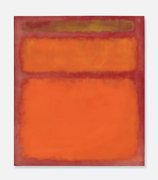马克·罗斯科的作品《橘色，红色，黄色》曾于2012年
