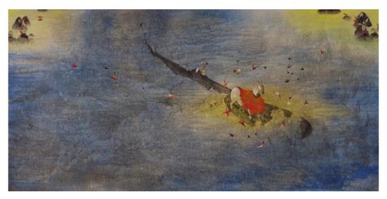 何振华 渡江计划2018之一 69x144cm