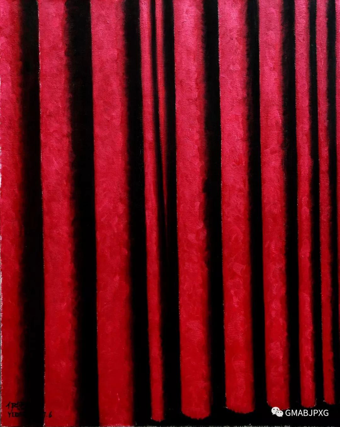 帘子 2017 布面油画 100x80cm