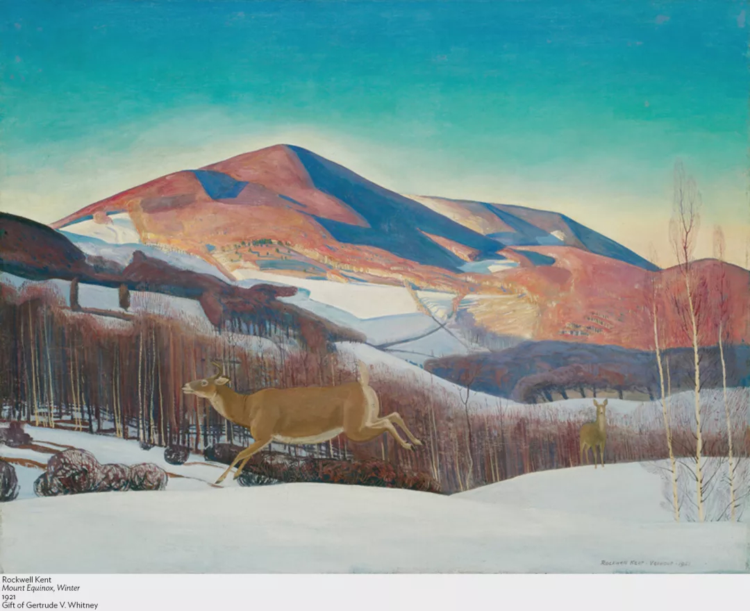 罗克韦尔·肯特，《春分山的冬天》，1921年，芝加哥艺术博物馆，馆藏编号：1923.51