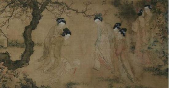 杜堇 《仕女图》(局部)
