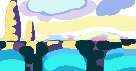 《托斯卡纳的早餐》小河、石桥、阳光抚摸着树、清晨的云,意大利托斯卡纳的一处被晨光唤醒的小风景。